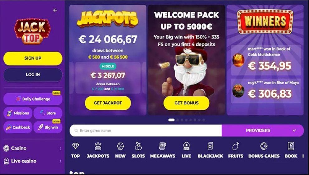 Jacktop betrouwbaar buitenlands casino