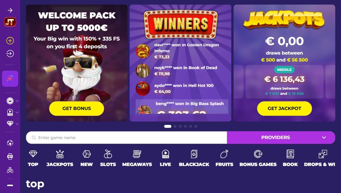 Jackpot website